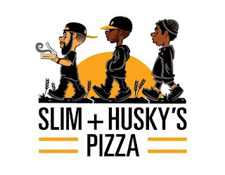SLIM + HUSKY'S PIZZA logo