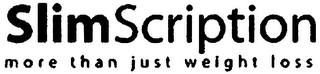 SLIMSCRIPTION MORE THAN JUST WEIGHT LOSS logo