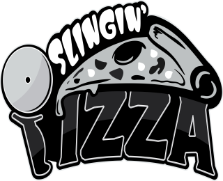 SLINGIN' PIZZA logo
