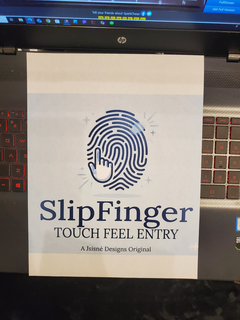 SLIPFINGER,  TOUCH FEEL ENTRY, A JSISNÉ DESIGNS ORIGINAL logo