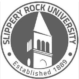 SLIPPERY ROCK UNIVERSITY · ESTABLISHED 1889 · logo