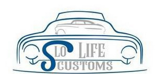 SLO LIFE CUSTOMS logo