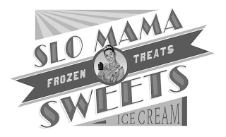 SLO MAMA FROZEN TREATS SWEETS ICE CREAM logo