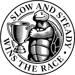SLOW AND STEADY WINS THE RACE logo