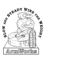 SLOW AND STEADY WINS THE WEIGHT ARMWORKS logo