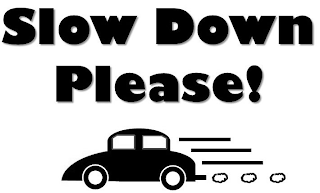 SLOW DOWN PLEASE! logo