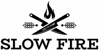 SLOW FIRE FIELD TO FLAME logo