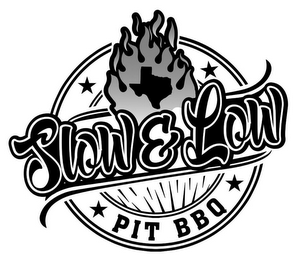 SLOW & LOW PIT BBQ logo