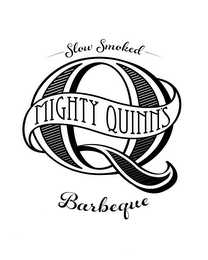 SLOW SMOKED MIGHTY QUINN'S Q BARBEQUE logo