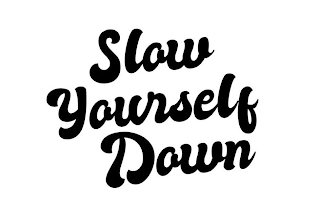 SLOW YOURSELF DOWN logo