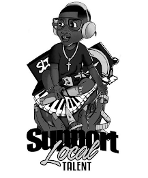 SLT SUPPORT LOCAL TALENT logo