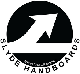 SLYDE HANDBOARDS EST IN CALIFORNIA 2010 logo