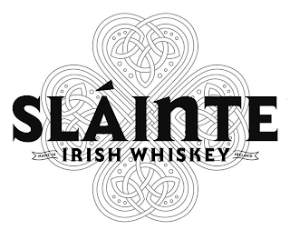 SLÁINTE IRISH WHISKEY MADE IN IRELAND logo