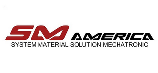 SM AMERICA SYSTEM MATERIAL SOLUTION MECHATRONIC logo
