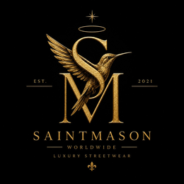 SM EST. 2021 SAINT MASON WORLDWIDE LUXURY STREETWEAR logo