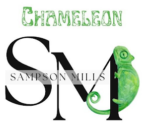 SM SAMPSON MILLS CHAMELEON logo