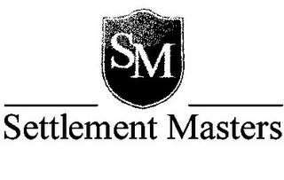 SM SETTLEMENT MASTERS logo