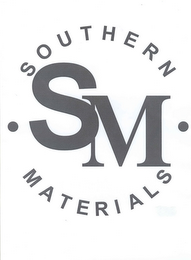 SM SOUTHERN MATERIALS logo