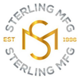 SM STERLING MFG EST 1996 STERLING MFG logo