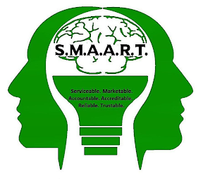 S.M.A.A.R.T. SERVICEABLE. MARKETABLE. ACCOUNTABLE. ACCREDITABLE. RELIABLE. TRUSTABLE. logo