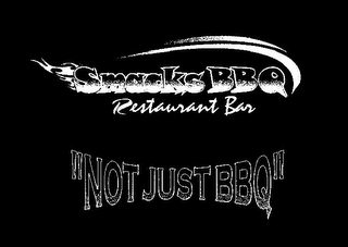 SMACKS BBQ RESTAURANT BAR "NOT JUST BBQ" logo