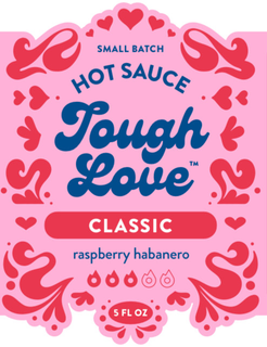 SMALL BATCH HOT SAUCE TOUGH LOVE CLASSIC RASPBERRY HABANERO 5 FL OZ