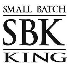 SMALL BATCH KING SBK logo