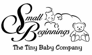 SMALL BEGINNINGS THE TINY BABY COMPANY logo