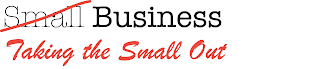 SMALL BUSINESS TAKING THE SMALL OUT logo