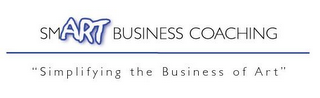 SMART BUSINESS COACHING "SIMPLIFYING THE BUSINESS OF ART" logo