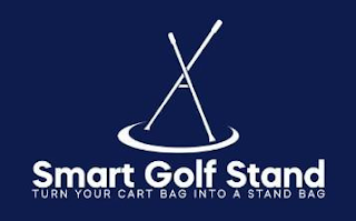 SMART GOLF STAND TURN YOUR CART BAG INTO A STAND BAG logo