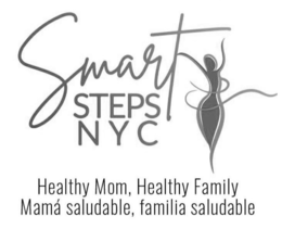 SMART STEPS N Y C HEALTHY MOM, HEALTHY FAMILY MAMÁ SALUDABLE, FAMILIA SALUDABLE logo