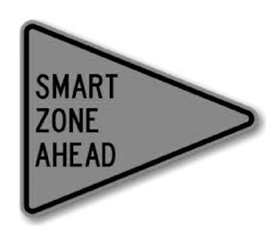 SMART ZONE AHEAD logo