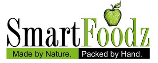 SMARTFOODZ MADE BY NATURE. PACKED BY HAND. logo