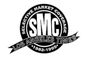 SMC SELECTIVE MARKET COVERAGE LOS ANGELES TIMES 1982-1995 logo