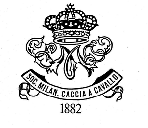 SMCC SOC. MILAN. CACCIA A CAVALLO 1882 logo