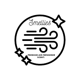SMELLIES PREMIUM AIR FRESHENER SCENT: logo