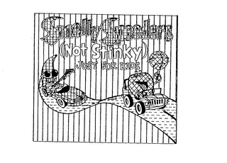 SMELLY SPEEDERS (NOT STINKY) JUST FOR KIDS logo