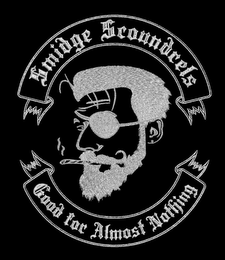 SMIDGE SCOUNDRELS GOOD FOR ALMOST NOTHING logo