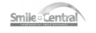 SMILE CENTRAL YOUR HEALTHY SMILE RESOURCE logo