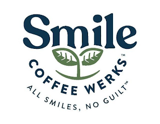 SMILE COFFEE WERKS ALL SMILES, NO GUILT logo