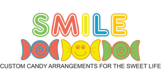 SMILE CUSTOM CANDY ARRANGEMENTS FOR THES WEET LIFE logo