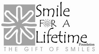 SMILE FOR A LIFETIME FOUNDATION THE GIFT OF SMILES logo