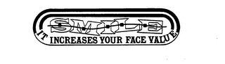 SMILE IT INCREASES YOUR FACE VALUE logo