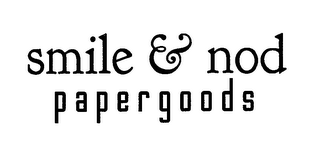 SMILE & NOD PAPERGOODS logo