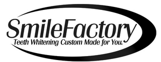 SMILEFACTORY TEETH WHITENING CUSTOM MADE FOR YOU. logo