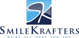 SMILEKRAFTERS WE'RE ALL HERE FOR YOU logo