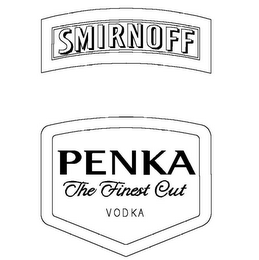 SMIRNOFF PENKA THE FINEST CUT VODKA logo