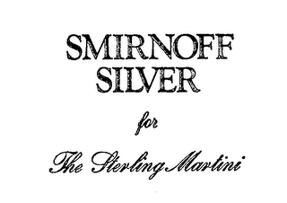 SMIRNOFF SILVER FOR THE STERLING MARTINI logo