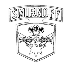 SMIRNOFF TRIPLE DISTILLED VODKA logo